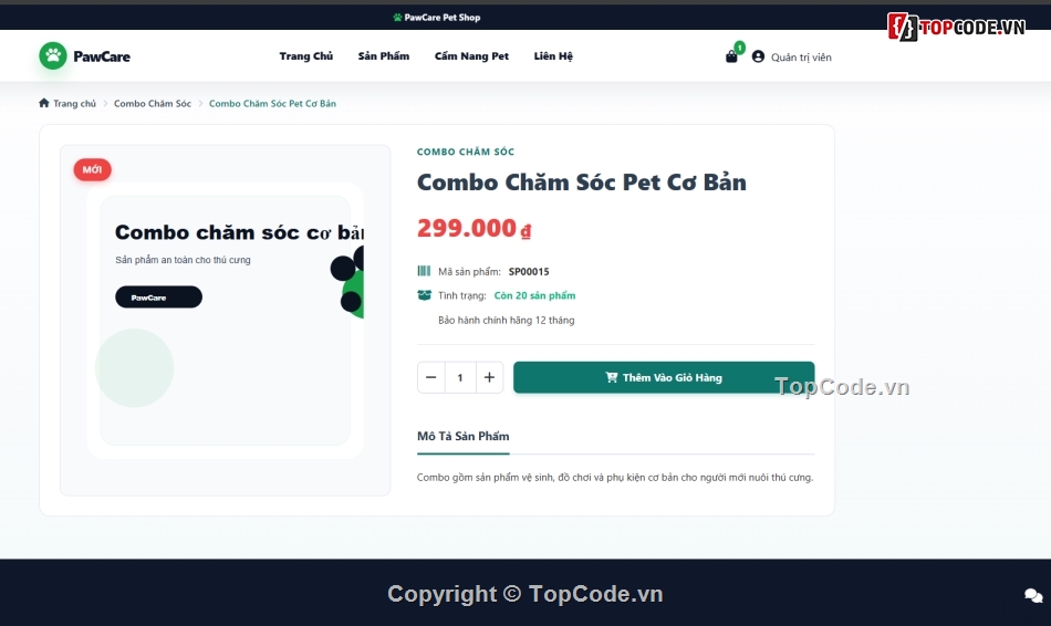 AI,thú cưng,web bán phụ kiện
